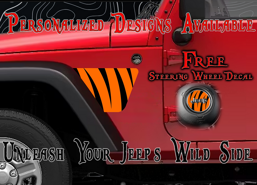 Tiger Fender Vent Decal JK