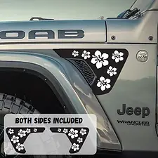 Hiawiian Hibiscus Flower JL/JT Fender Decal