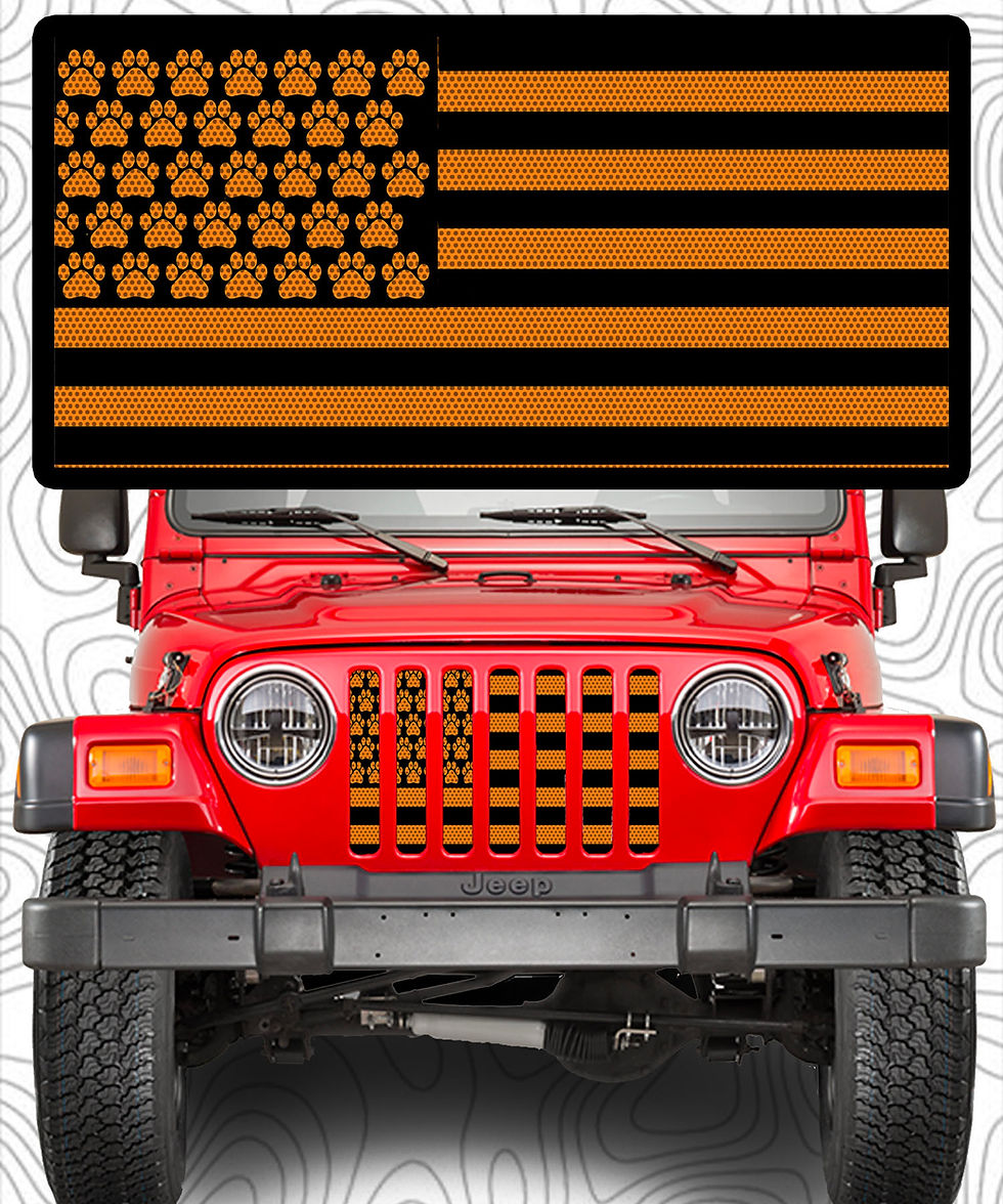 Thumbnail: Orange Paw Flag