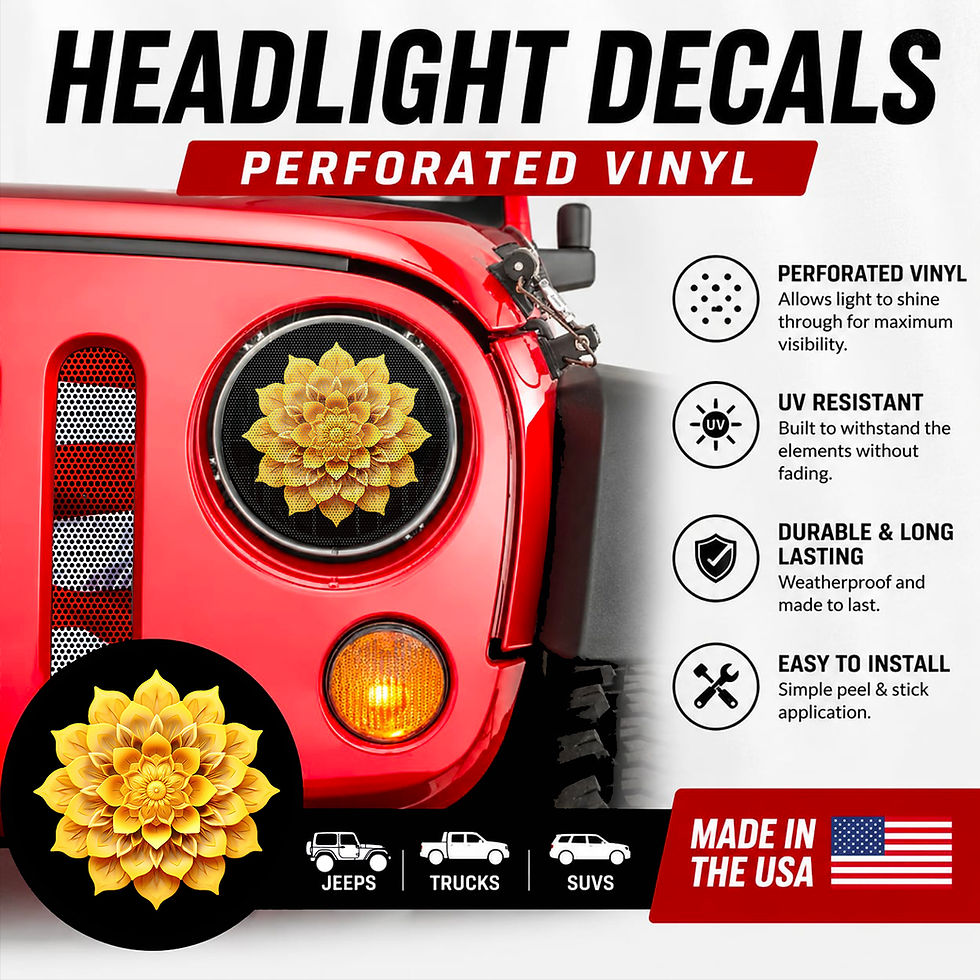 Thumbnail: Floral 5 Headlight Covers