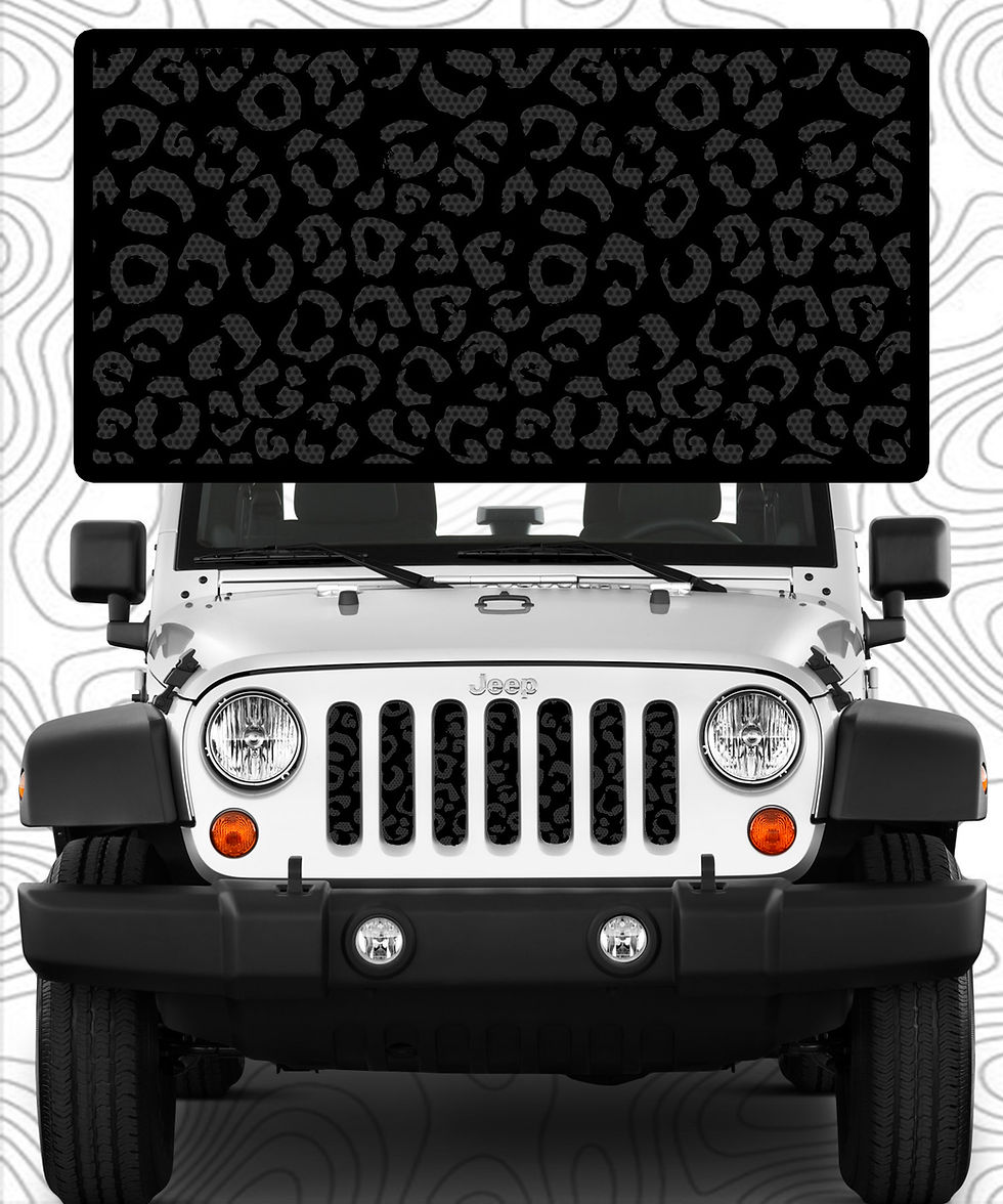 Thumbnail: Black and Dark Gray Leopard Print