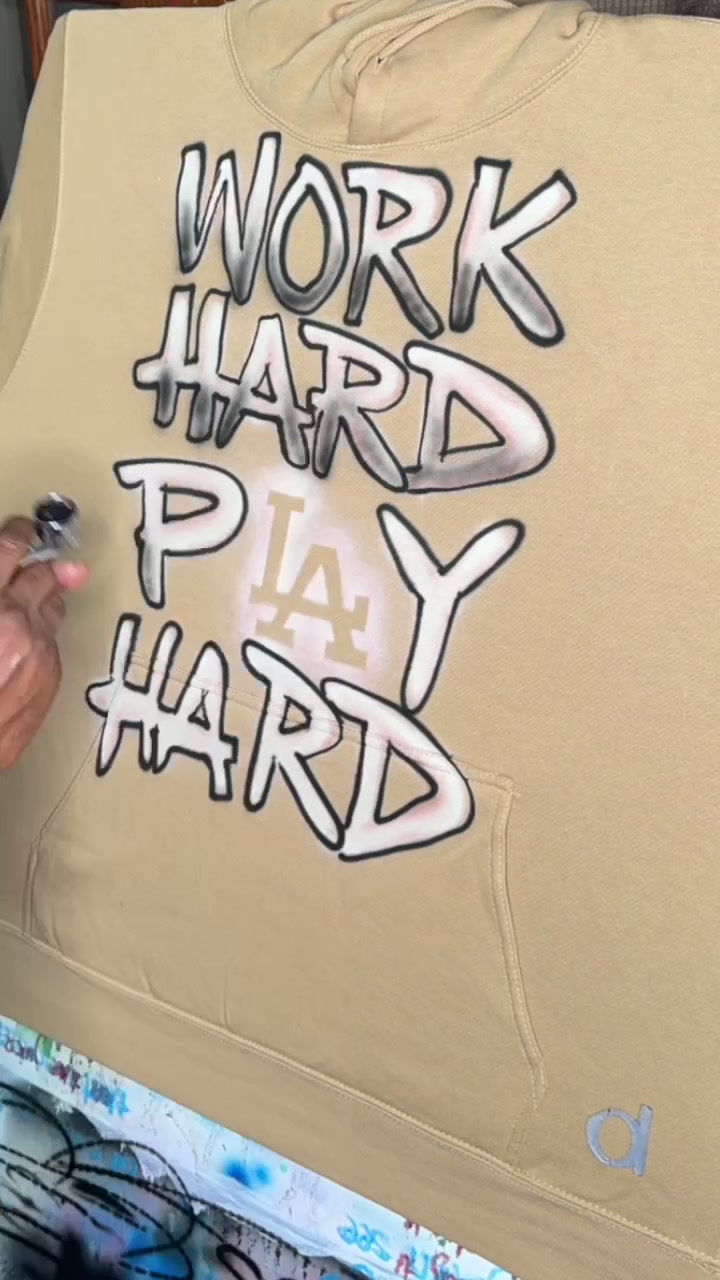 Thumbnail: Custom Work Hard Play Hard LA Sweater