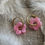 Miniatura: Boucles d'oreilles Marguerite Rose PM