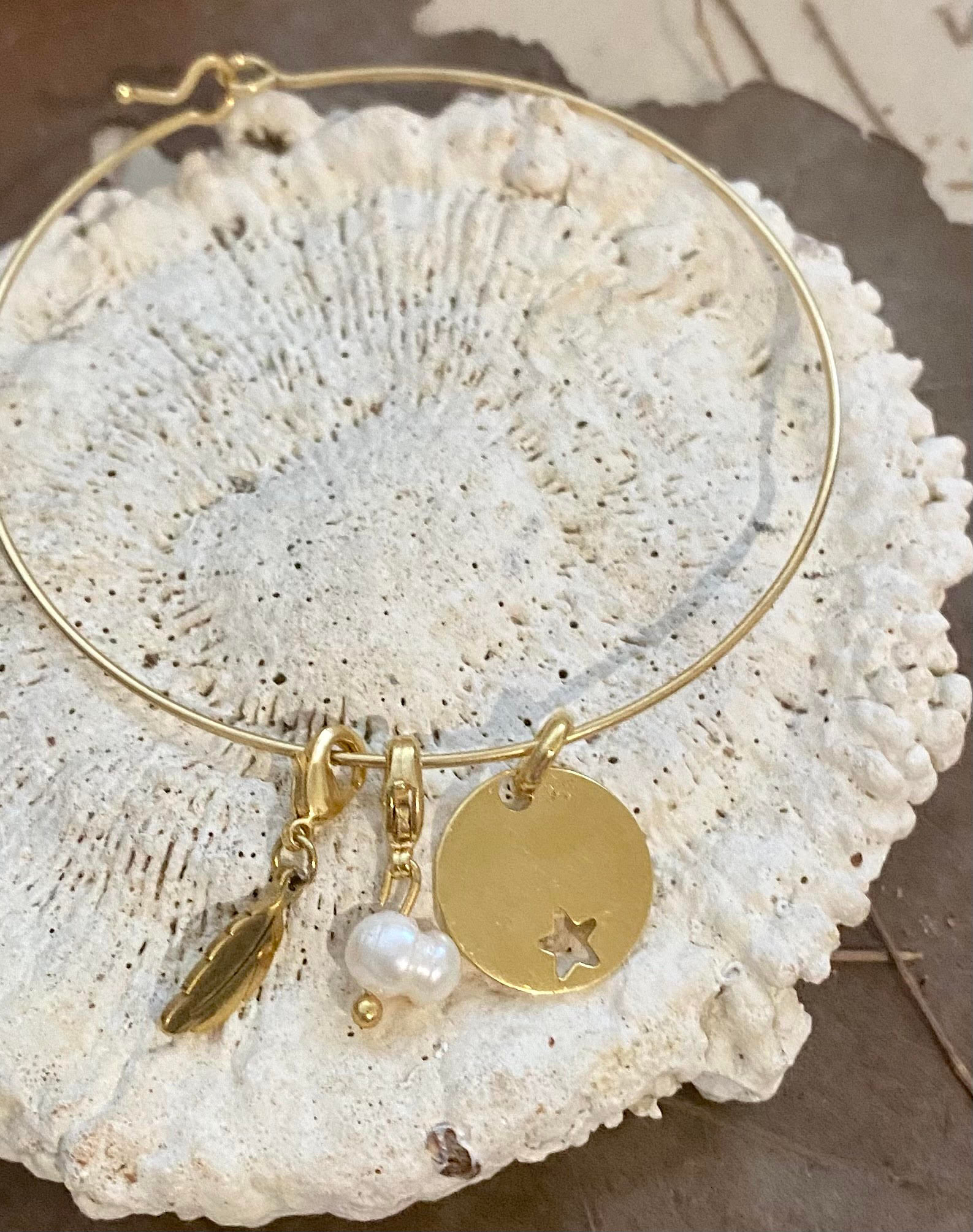 Bracelet jonc pampilles