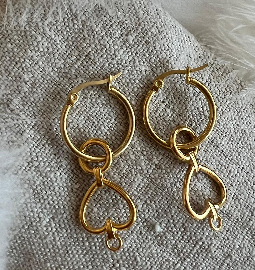 Boucles d'oreilles créoles cœurs