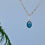 Miniatura: Collier maillons rectangles pendentif cabochon