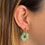 섬네일: Boucles d'oreilles Marguerite Vert d'eau PM