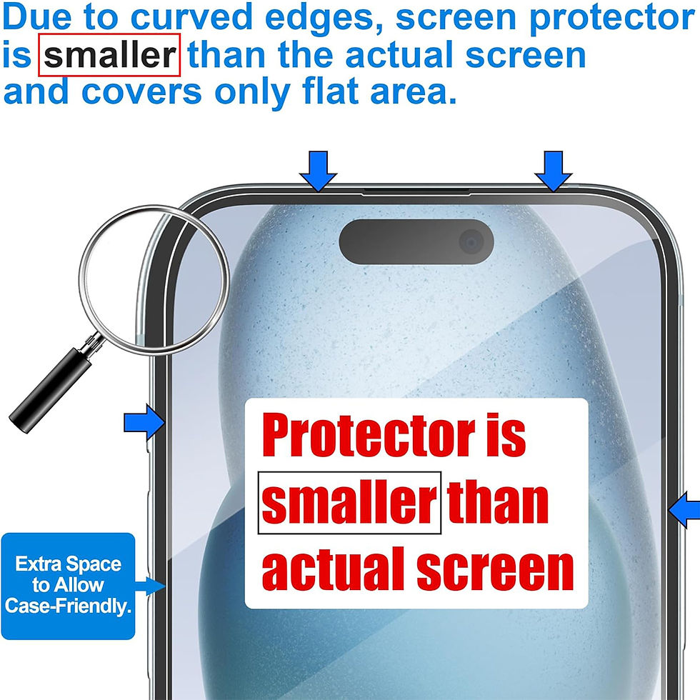 Miniatura: Película de vidro transparente para iPhone 17, 16, 15 Pro Max, protetor de tela