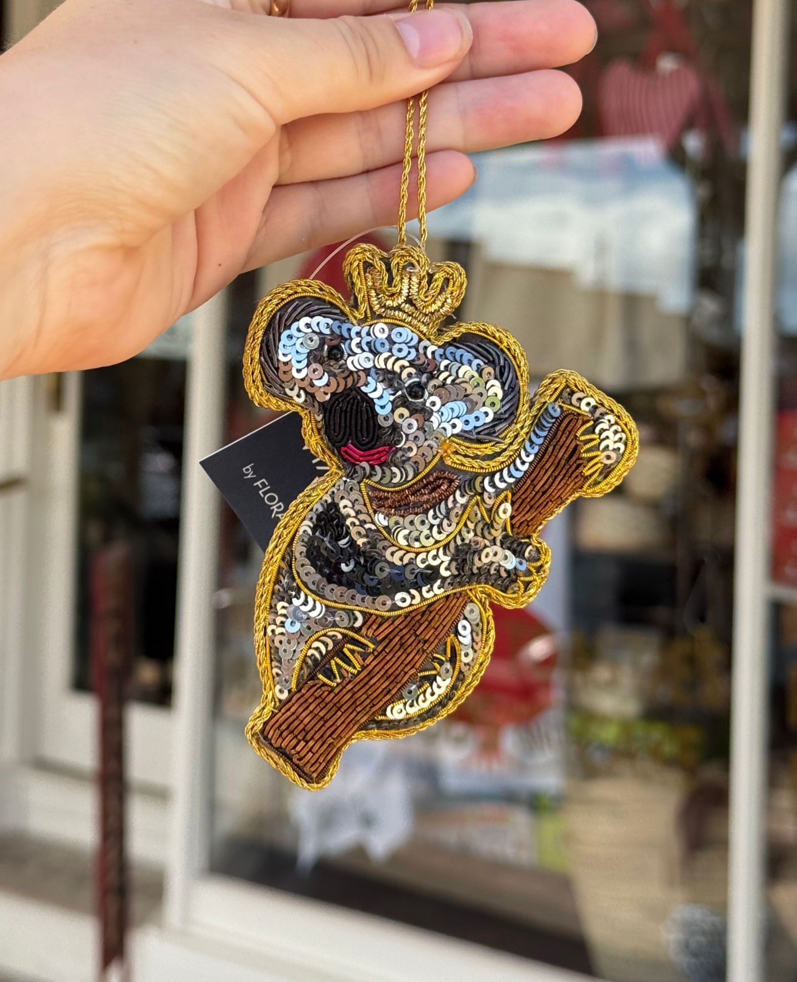 Koala Sequin Christmas Ornament