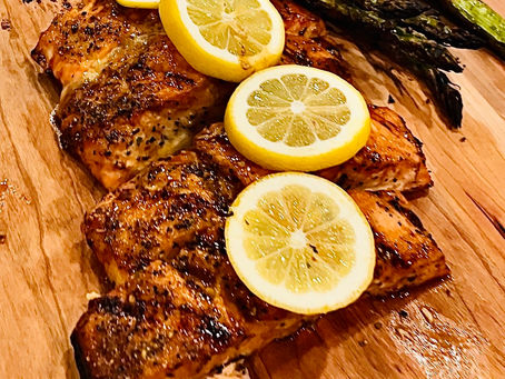 Cedar Plank Salmon with Brown Sugar Glaze