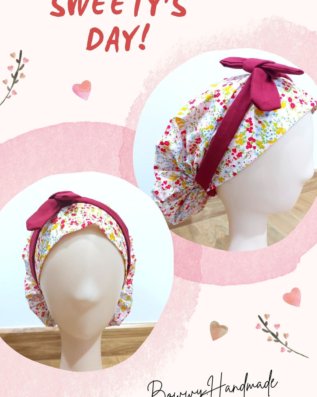 หมวกคลุมผม Sweet Flower