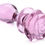 Thumbnail: Pink Rose Glass Anal Plug- Medium