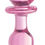 Thumbnail: Pink Rose Glass Anal Plug- Medium
