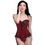 Thumbnail: Scarlet Seduction Lace-up Corset and Thong - Medium