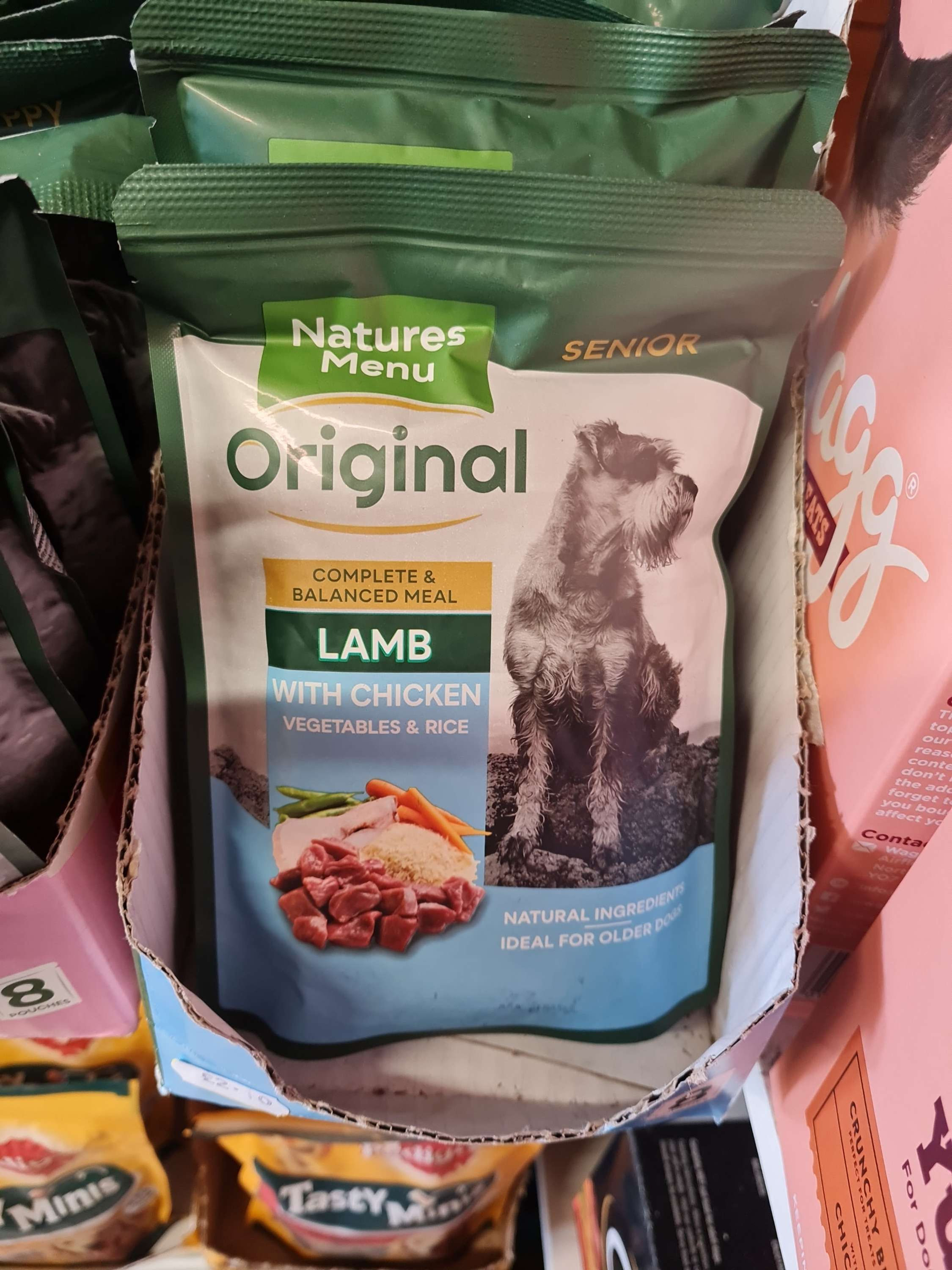 Nature menu lamb,chicken, vegetables and rice 300g senior 