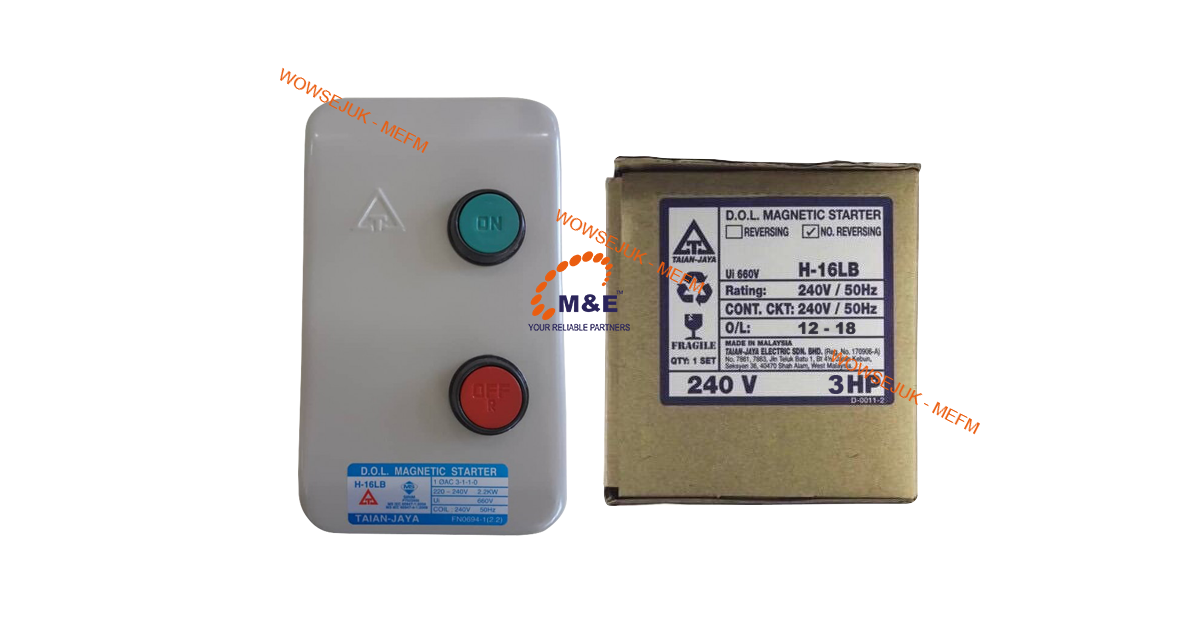 DOL Starter 240V 3HP H-16LB