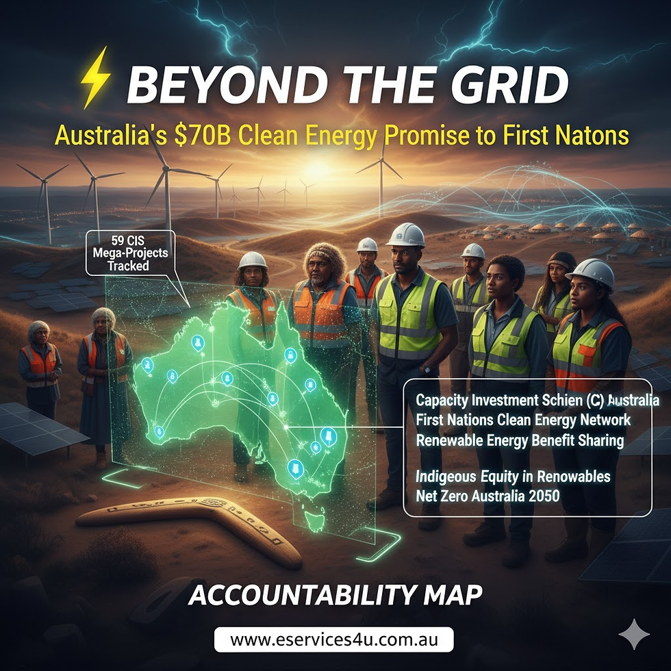 Beyond the Grid: Tracking Australia's $70B Clean Energy Promise to First Nations