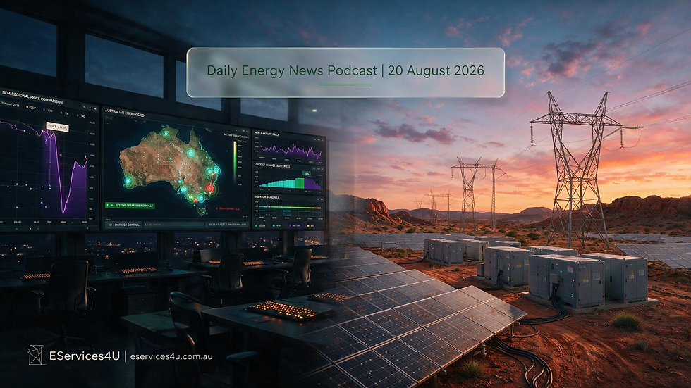 Daily Energy News Podcast | The AER Battery Market Shift & The 10-Year Clean Capital Reprieve