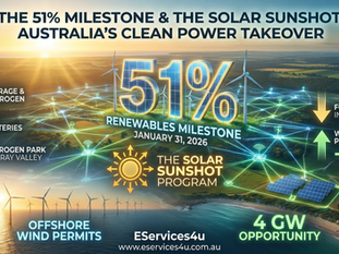 Podcast:- “The 51% Milestone & The Solar Sunshot: Australia’s Clean Power Takeover”