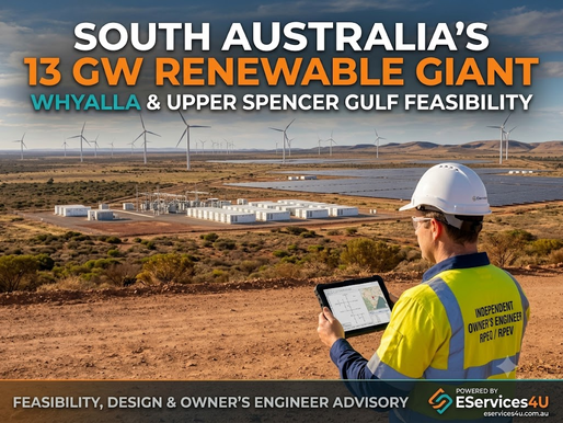 Almost 13 GW of New Wind, Solar & Battery Projects Flagged in South Australia: What the Whyalla Mega-Pipeline Means for Developers, Heavy Industry & Commercial Energy Users