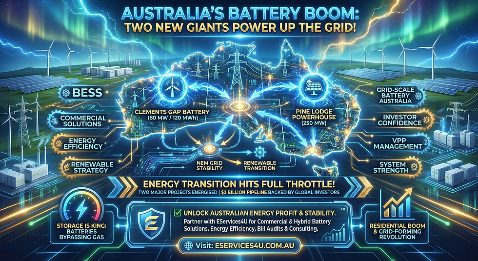 Australia's Battery Boom: Two New Giants Power Up the Grid!