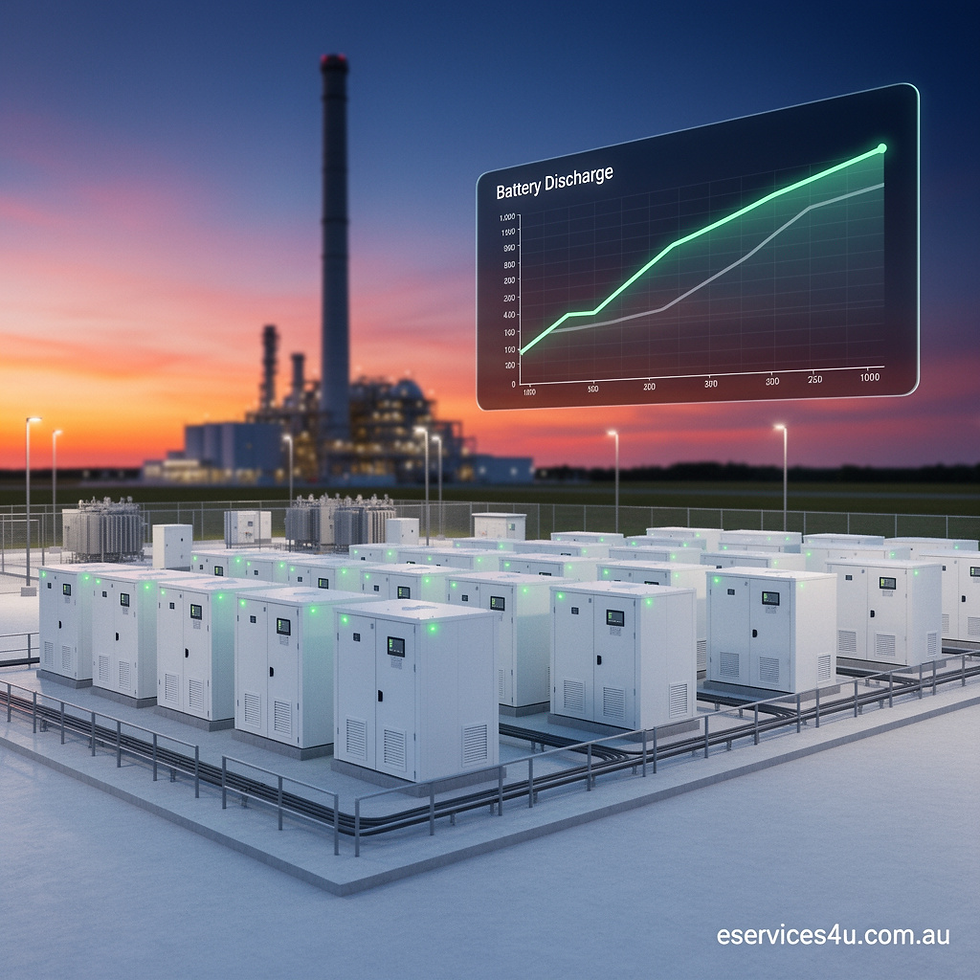 Gas in Retreat: How Big Batteries Are Displacing Fossil Gas and Reshaping Australia's Grid