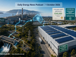 Daily Energy News Podcast | Origin Scraps 870 MW Wind Farm, Bell Bay's $200M Bailout & 1 MW Solar Rebate Goes Live