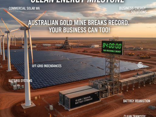 Australian Gold Mine Achieves 84-Hour Clean Energy Milestone: Your Business Can Too