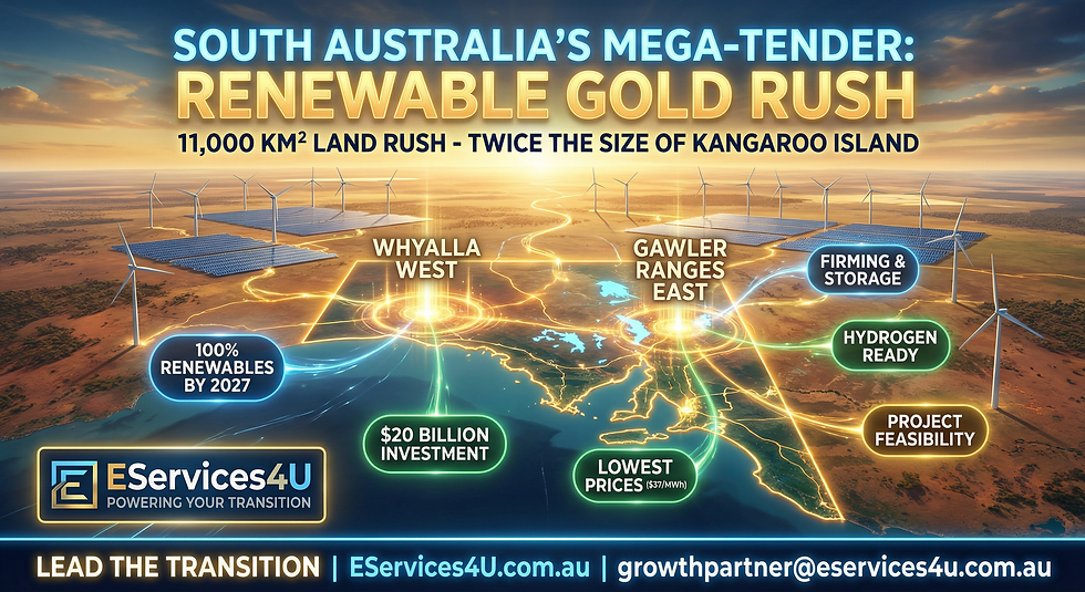 South Australia Unveils "Mega-Tender" for Renewables: A Land Rush Twice the Size of Kangaroo Island