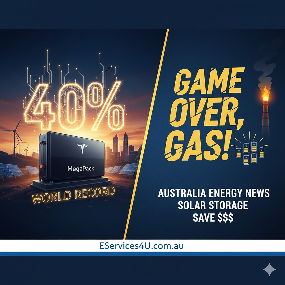 Game Over, Gas: South Australia's Big Batteries Just Smashed a World Record! ⚡