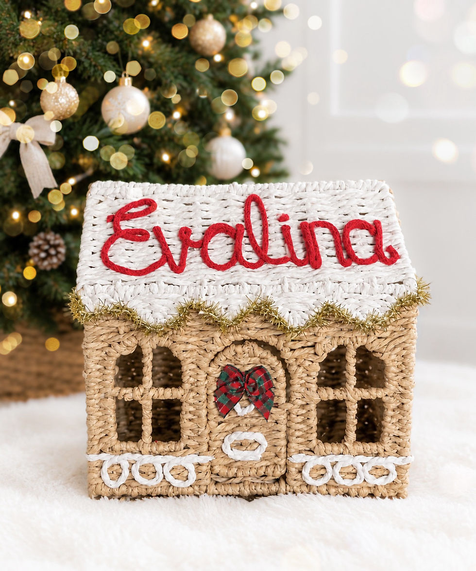 Personalised Gingerbread Christmas Basket