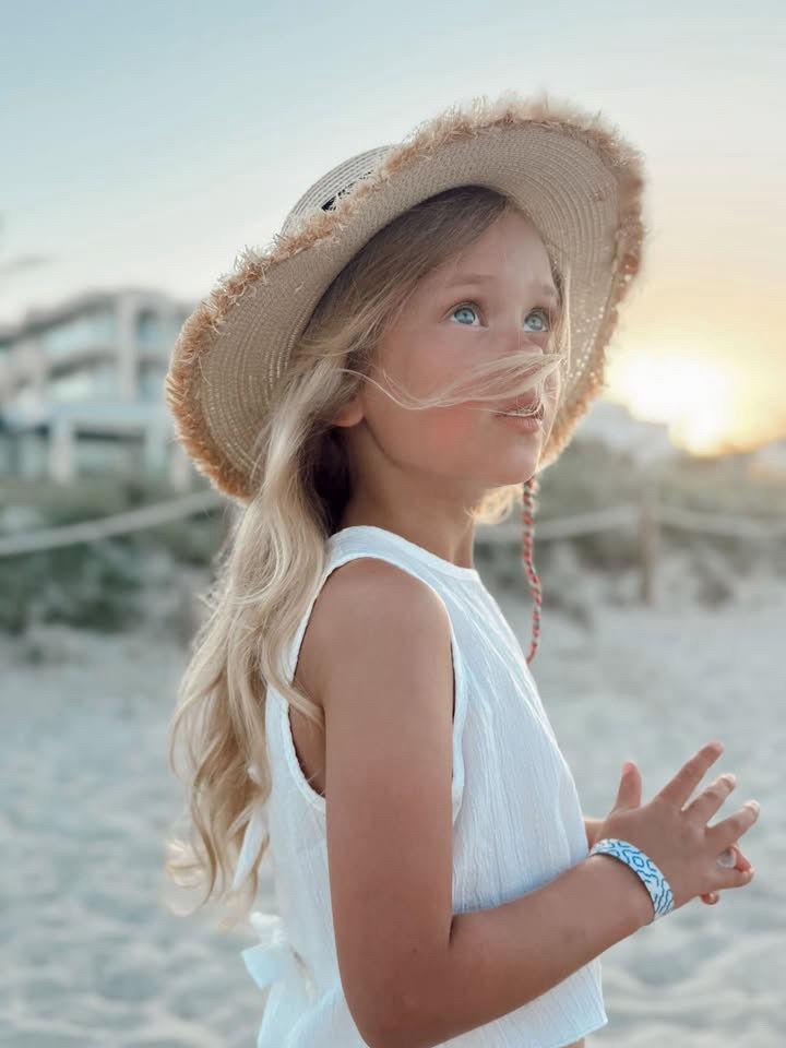 Thumbnail: Personalised Frayed Brim Sun Hat