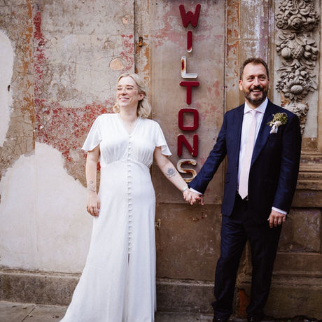 Newly weds Louise and Justin