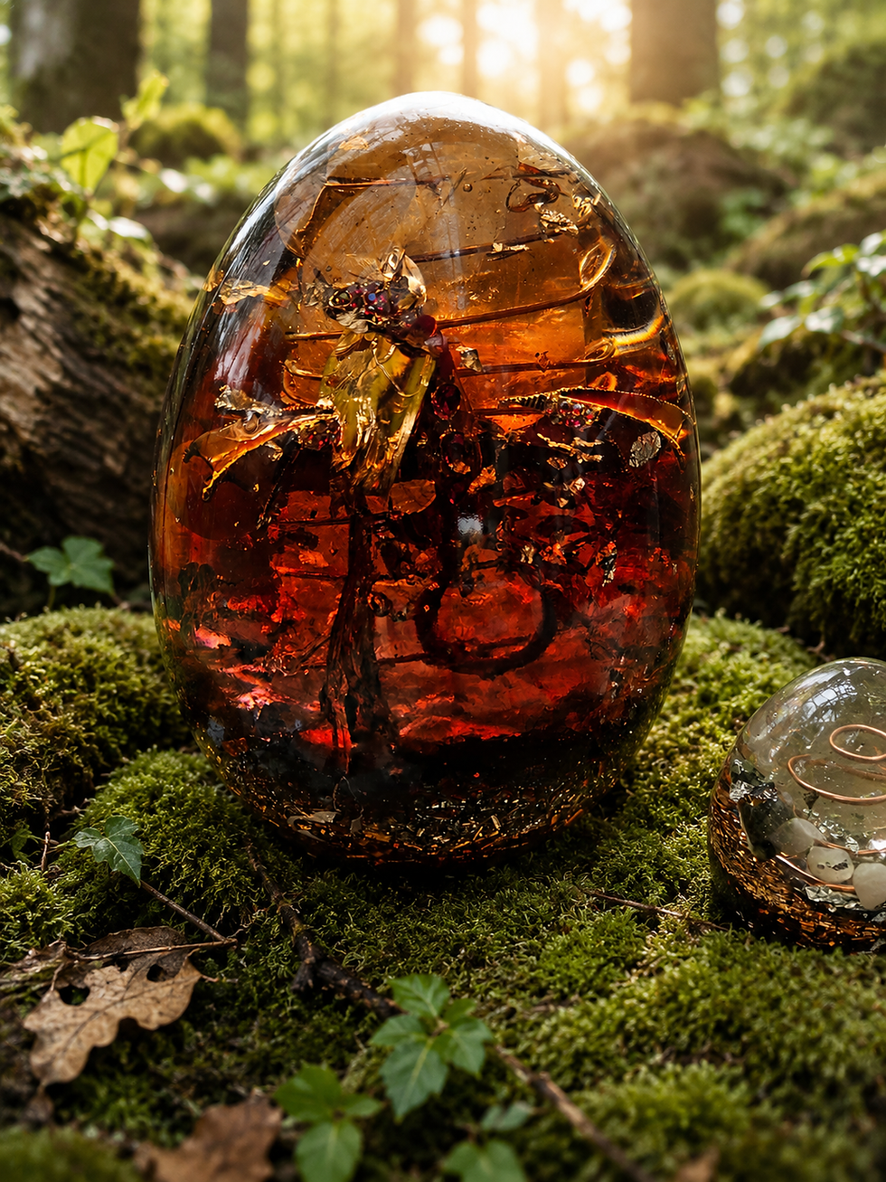 Miniature : OVA - Orgonite vibratoire de l'Âme - 15 cm