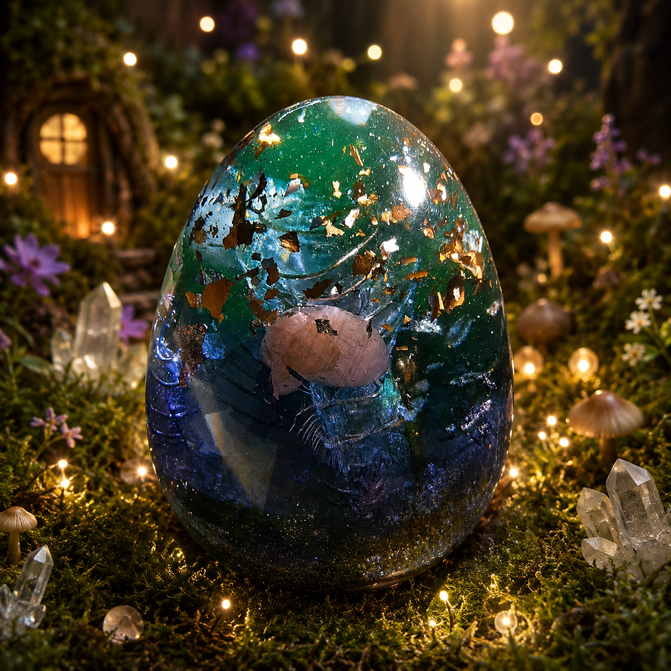 Miniature : OVA - Orgonite vibratoire de l'Âme - 15 cm