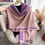 Thumbnail: Solid Brown Luxury Cashmere Full Body Scarf