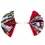 Thumbnail: Fabric Fan Shape African Earrings