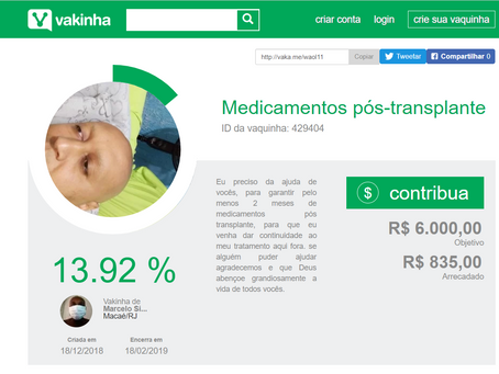 Morador de Macaé precisa da sua ajuda para vencer a batalha contra o câncer