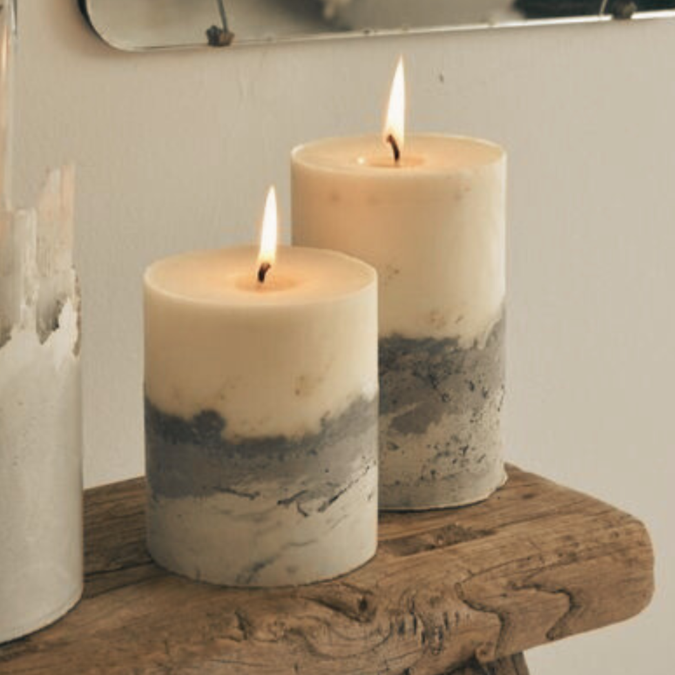 LUXURY CONCRETE CANDLE MAKING
