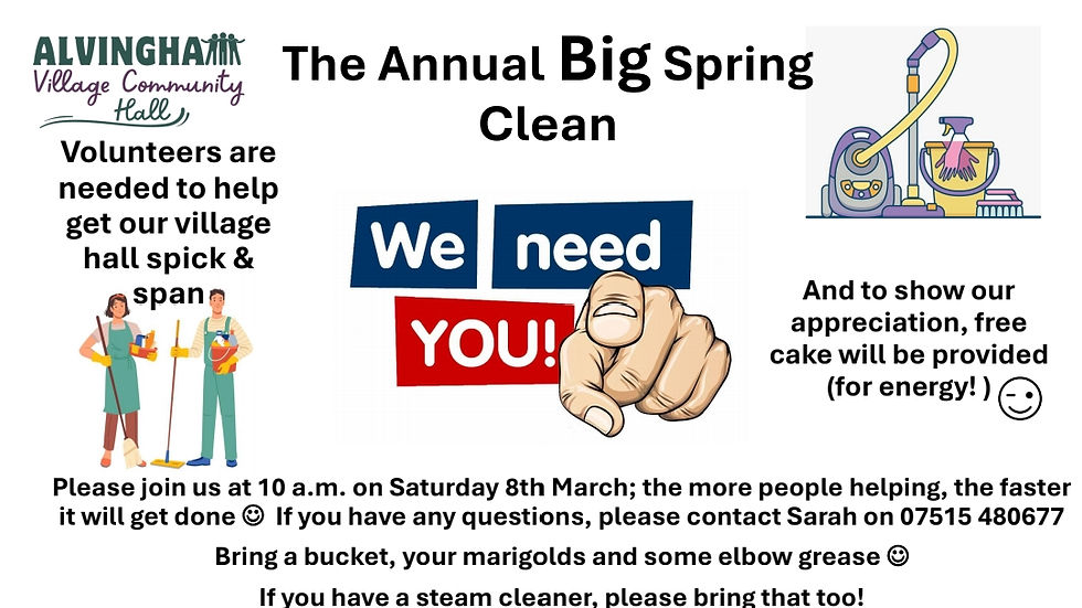 The BIG Spring Clean - 10am onwards