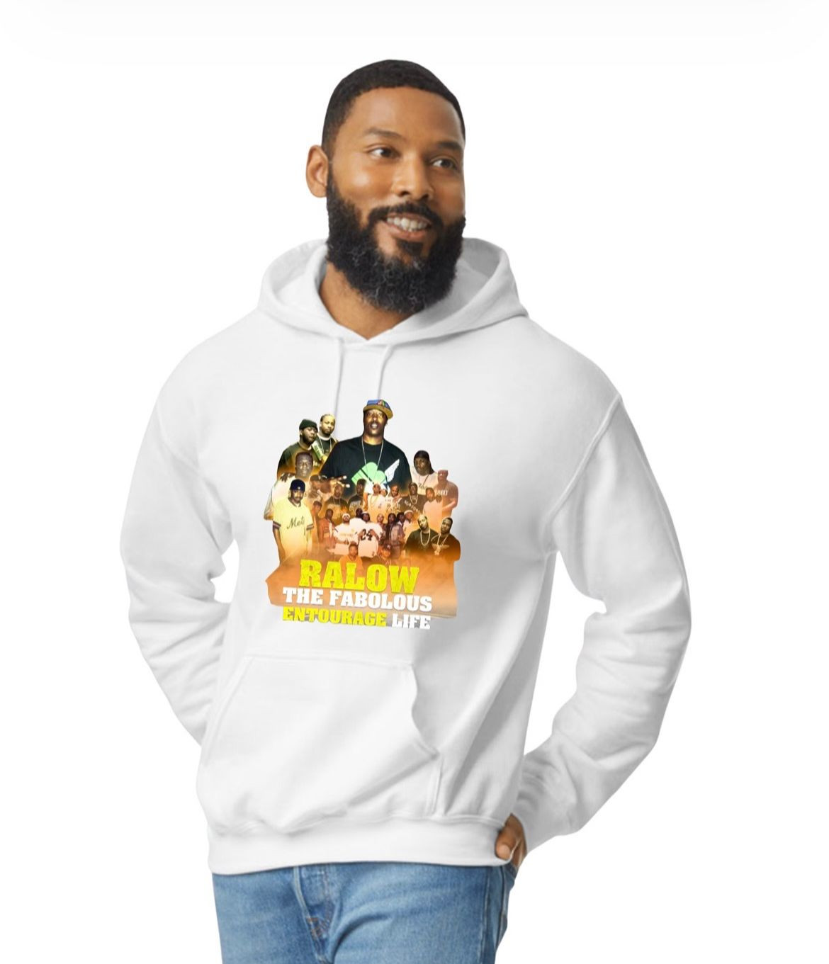 RALOW WHITE HOODIE