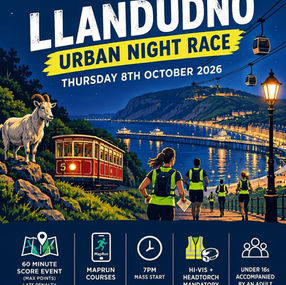 Start of Urban Night Races in Llandudno...
