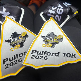 Most terrifying 10k race ever for North Wales couple.