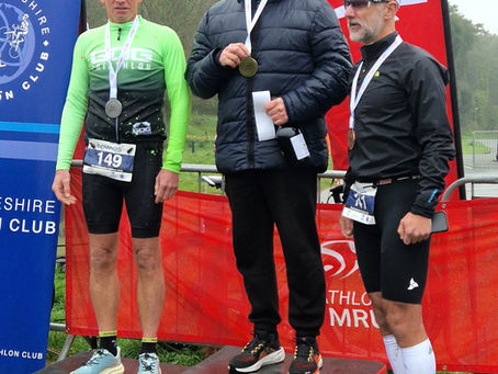 Track champion Steve finished second at the Welsh Duathlon
