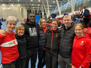 Welsh Masters at the Indoor Inter-Area track & field Championships at Lee Valley