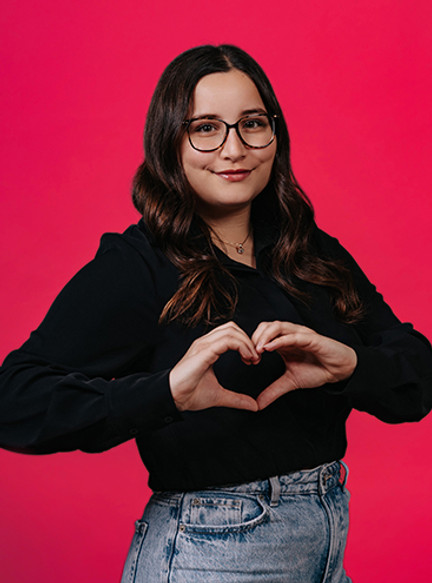 Marie-Ève Maltais petit coeur sur la main Punchée