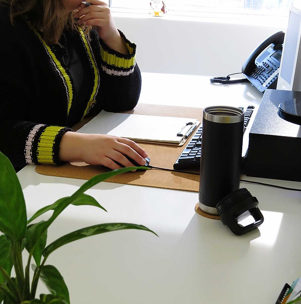 femme qui consulte ordinateur