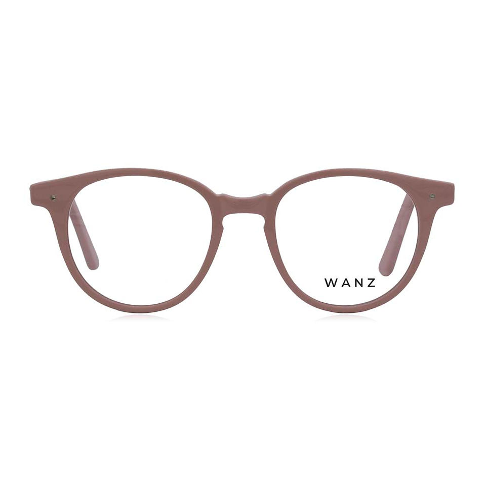 Kirley Round Acetate Eyeglass, Pink