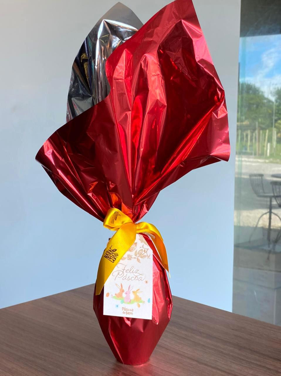 Ovo de chocolate Natucoa com cacau da IP Sul da Bahia