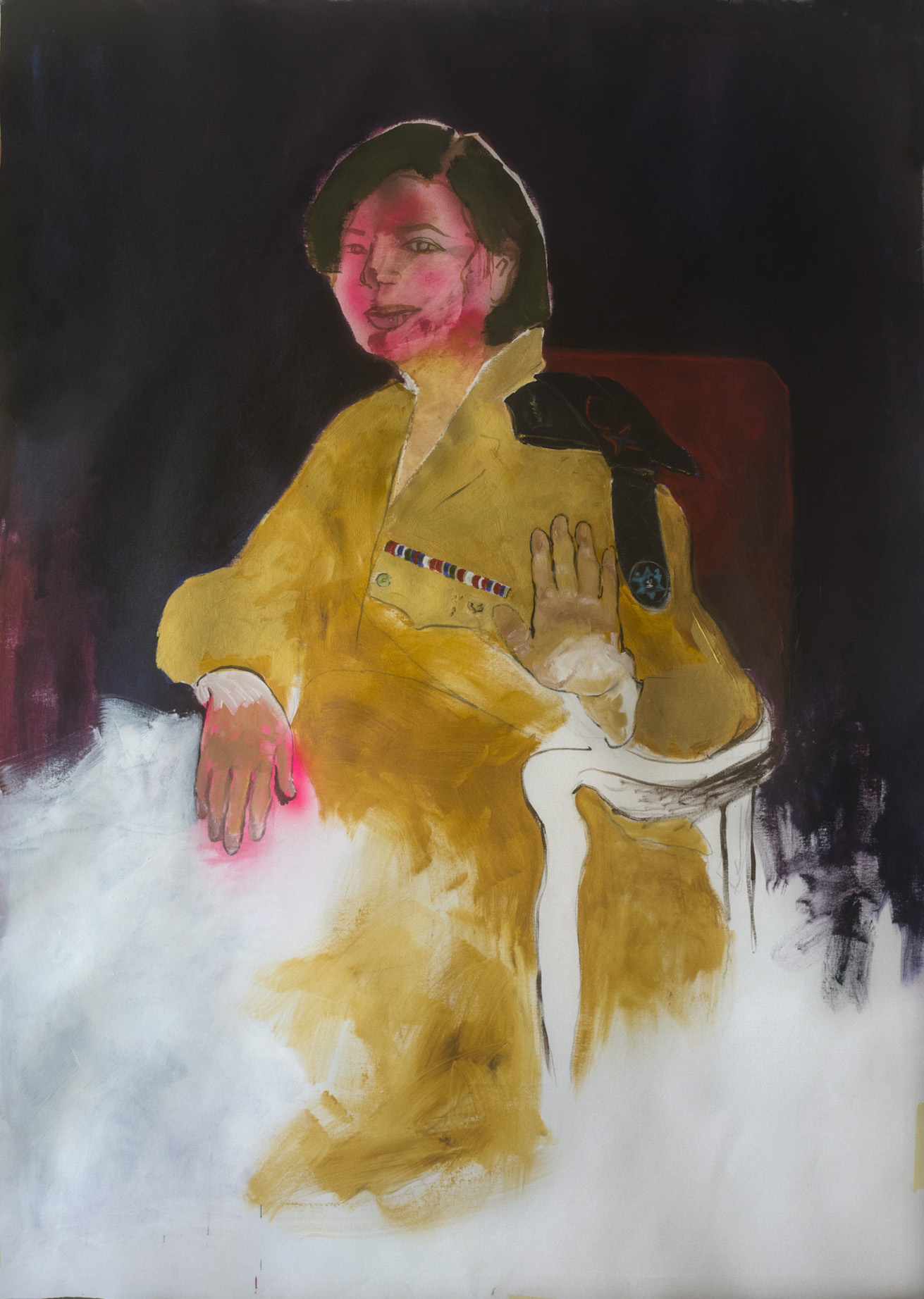 The vanishing General, acrylic on canvas, 110x140cm, 2015
